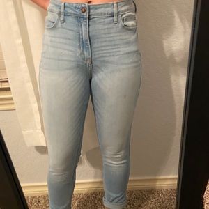 high rise skinny jeans